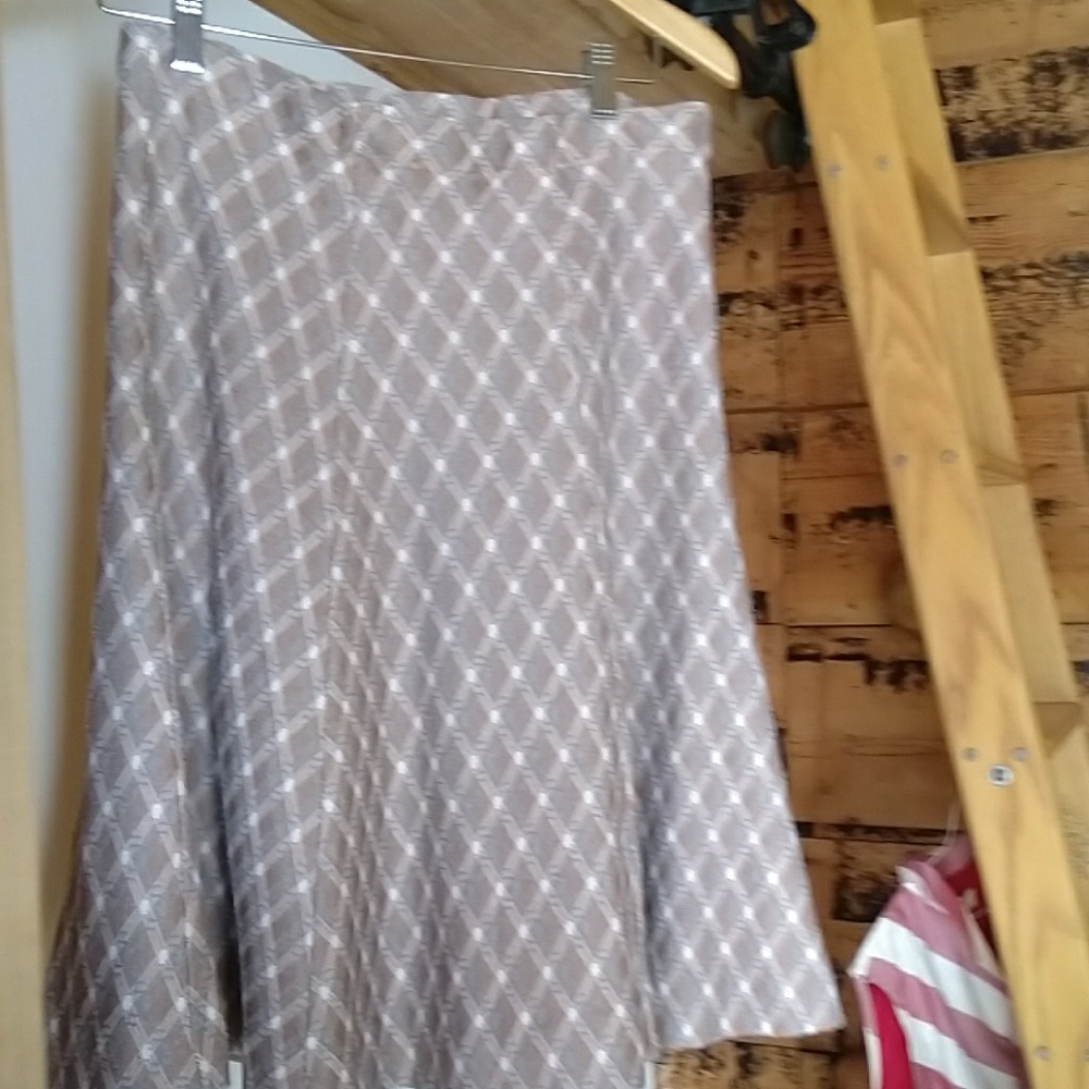 FALL SALE: Vintage 70s bias cut flare skirt tweed argyle patt